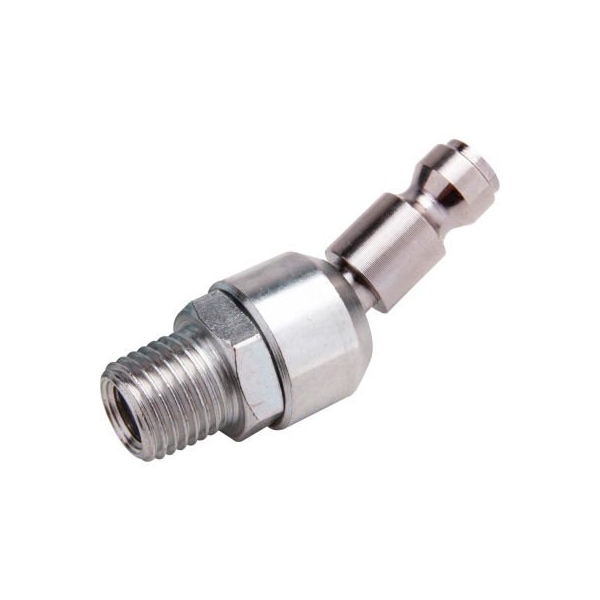 Gec Freeman Male To Male Swivel Automotive Plug Z1414MMSAP, 1/4" x 1/4", Zinc Z1414MMSAP - main